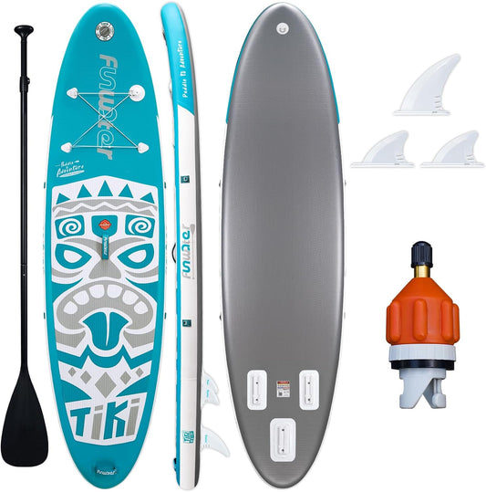 Ultra-Light (17.6Lbs) Inflatable SUP for All Skill Levels Stand up Paddle Board Paddleboard with ISUP Accessories