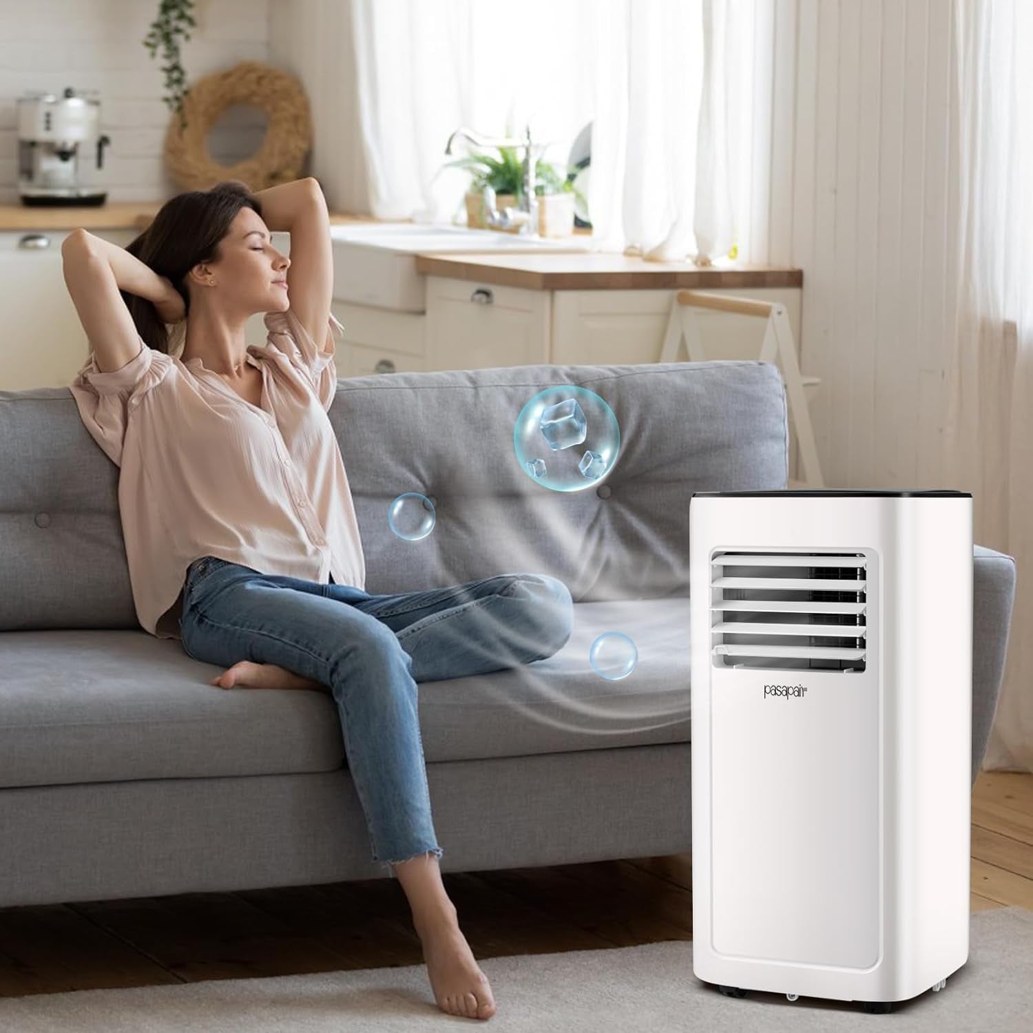 10000BTU Wifi Portable Air Conditioner – Portable AC with Remote&App Control – 4-In-1 AC Unit for Room with Cooling, Dehumidifier, Fan, Sleep Model- Efficient and Energy-Saving