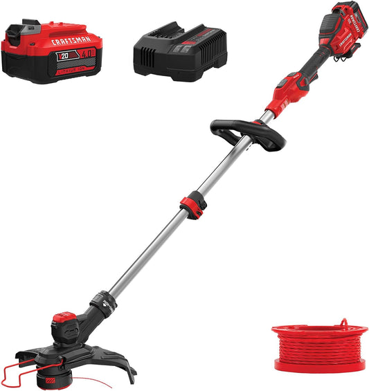 V20 Cordless String Trimmer / Edger, with 4Ah Battery and Charger (CMCST910M1)