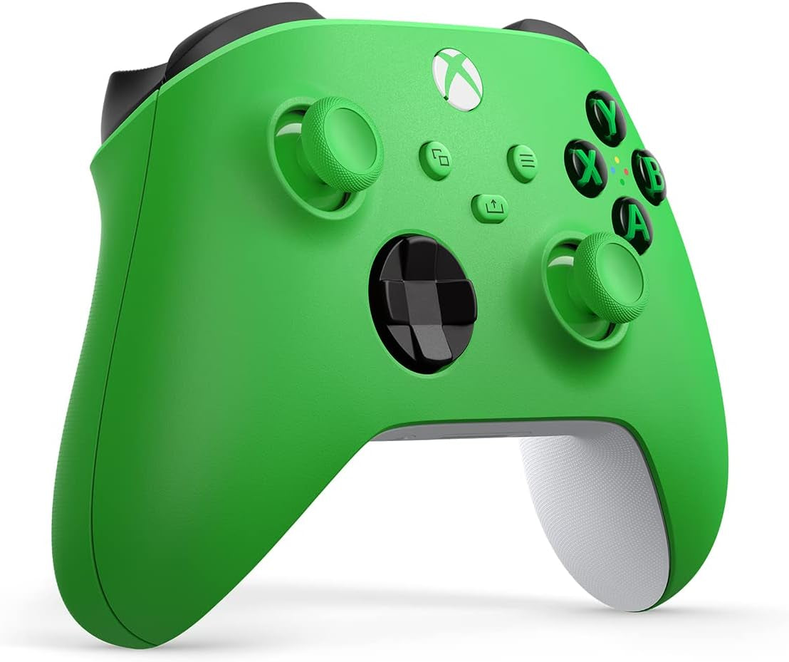 Xbox Core Wireless Gaming Controller – Velocity Green – Xbox Series X|S, Xbox One, Windows PC, Android, and Ios