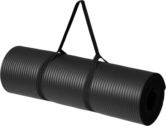 1/2-Inch Extra Thick Exercise Mat with Carrying Strap